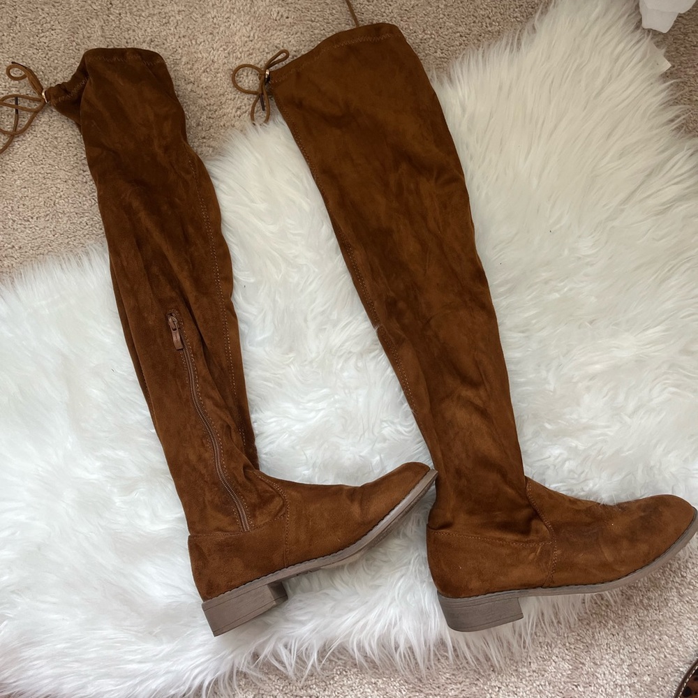 OTK brown boots